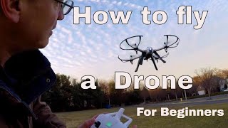 How to Fly a Quadcopter Drone Lesson 1 For Beginners [upl. by Mohammad104]