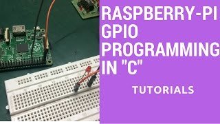 Raspberry PI GPIO programming in C  wiring pi Library Tutorial [upl. by Skurnik560]