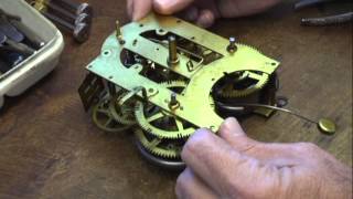 Repairing Ansonia time amp strike clock Part 1 How to repair a clock [upl. by Eissoj]