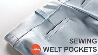 Sewing Welt Pockets  Essential Tailoring Techniques with Alison Smith [upl. by Hillier]