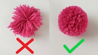 How to Make a Pom pom  Woolen Ball Making [upl. by Kendra]