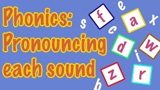 English Letter Pronunciation  Phonics [upl. by Ileane]