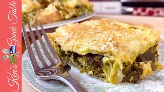 How To Make Vlitopita  Greek Amaranth Pita Pie  Vegetarian Recipes [upl. by Einnoj897]