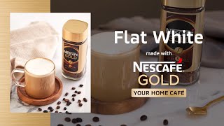 How to Make a Flat White at Home with NESCAFÉ GOLD [upl. by Animahs]