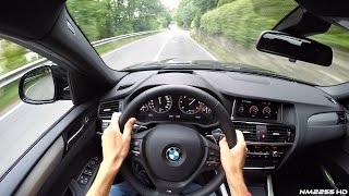 2016 BMW X4 M Sport xDrive30d  POV Drive Inline 6 Diesel Engine Sound [upl. by Ardnalak]