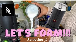 How To Foam Milk With Aeroccino 3 Make Coffee With Foam Tips amp Tricks  Easy Foamed Latte Recipe [upl. by Inavoy394]