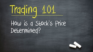 Trading 101 How is a Stocks Price Determined [upl. by Alcus]