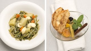 Recetas de Achicoria con patatas y calabaza y Compota de kiwi y naranja  Programa completo [upl. by Josler]