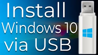 How to Download and Install Windows 10 from USB Flash Drive StepByStep [upl. by Htebasile]