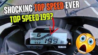 Yamaha R15 V3 TOP SPEED 199 km 😱 I am Shocked 🔥 Best Top Speed Ever [upl. by Plunkett]