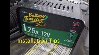 Battery Tender Installation Tips [upl. by Bret]