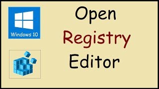 How to open the registry editor in Windows 10 [upl. by Yahsal]