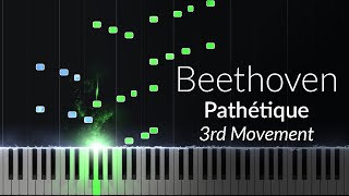 Beethoven  Pathetique 3rd Movement Opus 13 No 8 Piano Tutorial [upl. by Analat646]