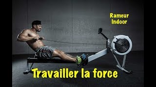 💪 Comment travailler la FORCE sur rameur 👊  Concept2 [upl. by Iraam]