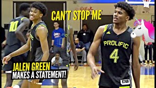 Jalen Green Is a UNICORN w A CRAZY SCORING Package Prolific Prep vs Huntington Prep [upl. by Cressler]