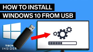 How To Install Windows 10 From USB 2022 [upl. by Bekha969]