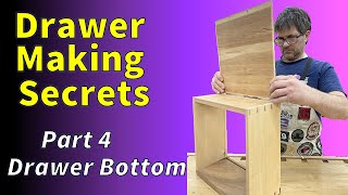 Drawer Making  The Right Way Fitting the Bottom [upl. by Merp]