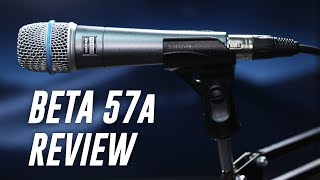 Shure Beta 57a Dynamic Mic Review  Test [upl. by Noy]