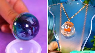 18 Stylish Homemade Jewelry Crafts Using Resin [upl. by Diena173]