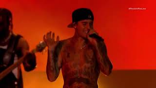 Justin Bieber  quotPeachesquot live at Rock in Rio 2022 Justice World Tour Rio de Janeiro [upl. by Emmott43]