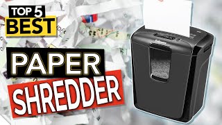 ✅ TOP 5 Best Paper Shredders Budget amp Portable [upl. by Notgnirrac]