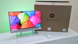 HP  All in One PC  Unboxing amp Review 2021 🌹🌻🌷🌼 [upl. by Keelin]