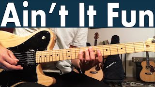 How To Play Aint It Fun On Guitar By Paramore On Guitar  Paramore Guitar Lesson  Tutorial [upl. by Gokey]