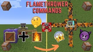 Command Block Tutorial 47 Flamethrower Commands 114 300 Subscriber Special [upl. by Swee]