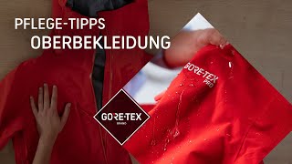 GORETEX Oberbekleidung Jacke amp Hose richtig waschen  Pflegetipps [upl. by Tiebout578]