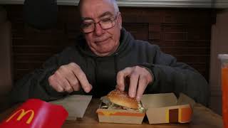 ASMR Late Night McDonalds Quarter Pounder Deluxe [upl. by Rasaec]