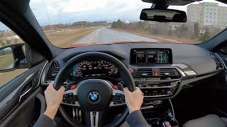 2020 BMW X4M Competition  POV First Impressions [upl. by Jairia]