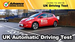 UK Automatic Driving Test Replica 2024 full route without SatNav [upl. by Nelleeus]