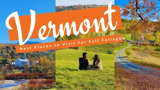 Best places to visit in Vermont New England for fall foliage in 2024 [upl. by Tamera943]