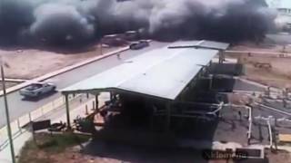 Mega Explosion in oil refinery [upl. by Larual]