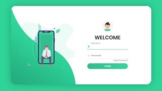 Responsive Animated Login Form Using HTML amp CSS amp JavaScript [upl. by Yule]