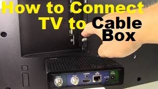 How to Connect a TV to a Cable Box [upl. by Yelwah]