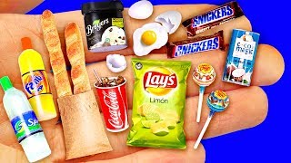 24 DIY MINIATURE FOOD REALISTIC HACKS AND CRAFTS COLLECTION [upl. by Rebmyt165]