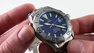 Omega Seamaster 300m 22318000 Luxury Watch Review [upl. by Maice]