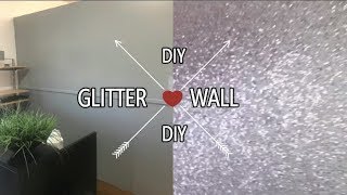 DIY GLITTER WALL  IAMNETTAMONROE [upl. by Mintun]