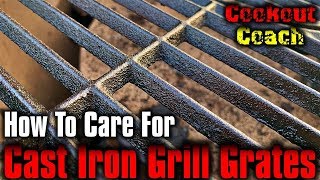 How To Care For Cast Iron Grill Grates [upl. by Ettenej]