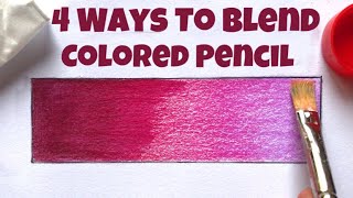 How To Blend Colored Pencil  Prismacolor  Easy Way [upl. by Ylimme604]