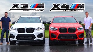 2020 BMW X3M Competition vs X4M Competition  The New M Engine  Track And Road Test [upl. by Lilac]