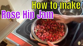 How To Make Rose Hip Jam  Jelly  wild rose hip jam recipe  rose hip jam no pectin [upl. by Kemble]