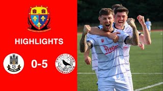 Caerleon 05 Cwmbrân Town  Gwent FA Senior cup  Quarter final highlights [upl. by Teerprah]