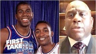 Magic Johnson explains why Isiah Thomas was left off the Dream Team  First Take [upl. by Adon812]