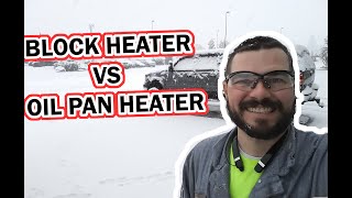 Engine Block Heater vs Oil Pan Heater Everything you NEED to know about Cold Weather Diesel Engines [upl. by Soinotna]