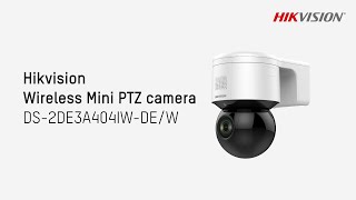 Hikvision Wireless Mini PTZ camera performance demo  DS2DE3A404IWDEW [upl. by Nugesulo812]