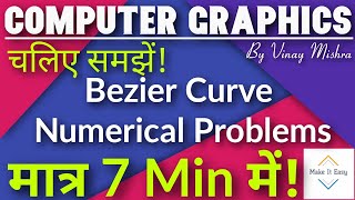 Bezier Curve Numerical Problem  Computer Graphics [upl. by Gillmore]