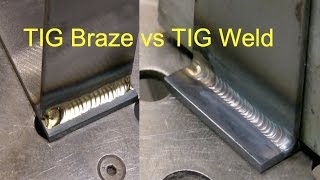 Tig Brazing vs Tig Welding [upl. by Eniac262]