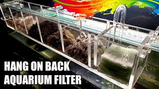 Hang On Back Filter Setup In Aquarium [upl. by Ydnec]